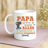 Weiße Tasse mit personalisiertem Spruch und Namen – individuelle Geschenkidee von Love & Faith