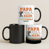 Magische Tasse mit Thermo-Farbwechsel und personalisiertem Namen – witzige Geschenkidee von Love & Faith