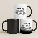 Magische Tasse mit Thermo-Farbwechsel und personalisiertem Namen – witzige Geschenkidee von Love & Faith