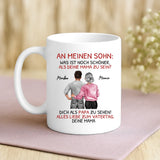 Weiße Tasse zum Vatertag – Papa Geschenkidee personalisiert von Love & Faith