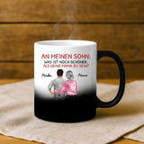 Magische Tasse mit Thermo-Farbwechsel Weiße Tasse zum Vatertag – Papa Geschenkidee personalisiert von Love & Faith