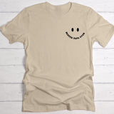 Beiges Cool Dads Club T-Shirt mit Rückendruck mit Foto personalisieren von Love & Faith