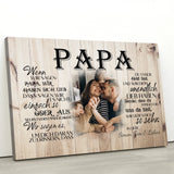 An unseren Papa - Eltern-Leinwand