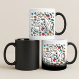 Magische Tasse mit Thermo-Farbwechsel und personalisiertem Namen – witzige Geschenkidee von Love & Faith