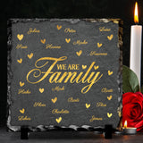 We are Family - Familien-Schieferplatte
