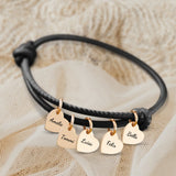 Freunde - Individuelles Lederarmband