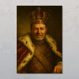 Personalisiertes Poster mit Fotoupload im Stil eines königlichen Gemäldes gefertigt von Love & Faith