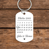 Unser Tag - Paar-Schlüsselanhänger