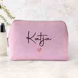 Mein Krimskrams - Personalisierte PU Kosmetiktasche mit Namens-Glanzfolie