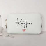 Mein Krimskrams - Personalisierte PU Kosmetiktasche mit Namens-Glanzfolie