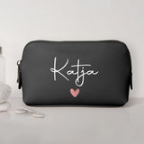 Mein Krimskrams - Personalisierte PU Kosmetiktasche mit Namens-Glanzfolie