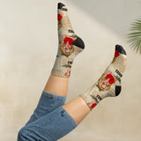 Offizielle Lesesocken - Personalisierte Socken für Leseratten mit eigenem Clipart