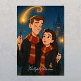 Poster mit zauberhaftem Cartoon Effekt mit eigenem Foto personalisieren mitLove & Faith