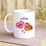 Tasse Best friends forever mit personalisierten Namen im 3D Look – individuelle Geschenkidee von Love & Faith