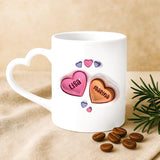 Tasse Best friends forever mit personalisierten Namen im 3D Look – individuelle Geschenkidee von Love & Faith