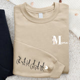 Beiger Sweater für Mama mit Kindernamen personalisierte Geschenkidee zum Muttertag von Love & Faith