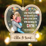 Personalisierter Weihnachtsbaumschmuck mit Namen für Paare – Ich behalte Dich