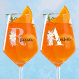 Personalisiertes Weinglas für Spritzgetränke mit eigenem Namen von Love & Faith
