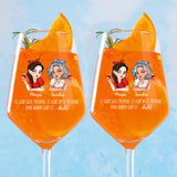 Beste Freunde - Personalisiertes Glas für Sommergetränke