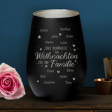 Das Schönste an Weihnachten - Familien-Windlicht