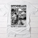 Personalisiertes Schlafshirt für Paare mit Foto-Upload und Backprint von Love & Faith