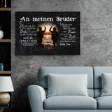 An meinen Bruder - Geschwister-Leinwand