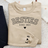 Besties forever - Personalisierter Premium Sweater für Freundinnen und Schwestern