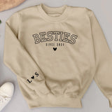 Besties forever - Personalisierter Premium Sweater für Freundinnen und Schwestern