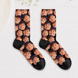Socken mit eigenen Fotos im Cartoon Stil 39-42 individuell gedruckt von Love & Faith