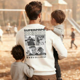 Personalisiert bedruckter Foto Backprint Sweater in weiß von Love & Faith