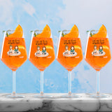 Personalisierte Weingläser für bis zu 7 Personen für deinen Drink von Love & Faith