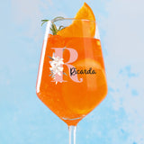 Personalisiertes Weinglas für Spritzgetränke mit eigenem Namen von Love & Faith