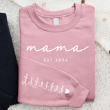 Beste Mama - Personalisierter Premium Sweater für Mama und Oma mit Namen
