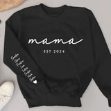 Beste Mama - Personalisierter Premium Sweater für Mama und Oma mit Namen