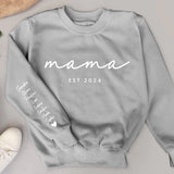 Beste Mama - Personalisierter Premium Sweater für Mama und Oma mit Namen