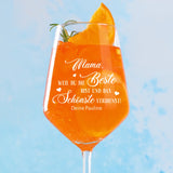 Die Beste - Eltern-Weinglas