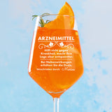 Arzneimittel - Freunde-Weinglas