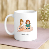 Weiße Tasse als Valentinstagsgeschenk für die BFF – individuelle Geschenkidee von Love & Faith