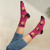 Personalisierte Socken mit euren Gesichtern im Cartoon Stil zum Valentinstag von Love & Faith