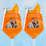 Lieblingsmensch - Personalisiertes Weinglas mit Druck für Paare