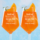 Jeden Tag - Paar-Weinglas