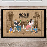 Personalisierte Fussmatte 60x40cm Home sweet home von Love & Faith