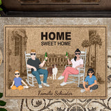 Personalisierte Fussmatte 70x50cm Home sweet home von Love & Faith