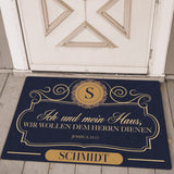 Personalisierte Fußmatte mit eigenem Design - gefertigt von Love & Faith