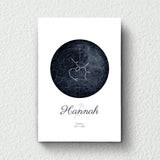 Sternenkarte - Familien-Leinwand