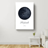 Sternenkarte - Familien-Leinwand