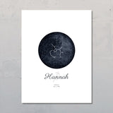 Sternenkarte - Familien-Leinwand