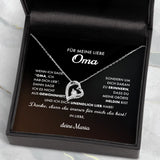 Liebe Oma - Kette mit individuellem Einleger für Oma in Geschenketui