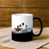 Magische Tasse mit Thermo-Farbwechsel und personalisiertem Namen – witzige Geschenkidee von Love & Faith