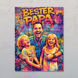 Streetart für Papa - Personalisiertes Poster mit Streeart-Effekt